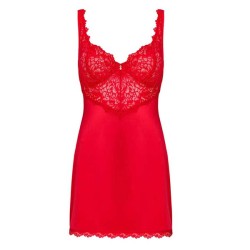 AMORE CHERRIS CHEMISE & ΣΤΡΙΓΚ ΚΟΚΚΙΝΟ